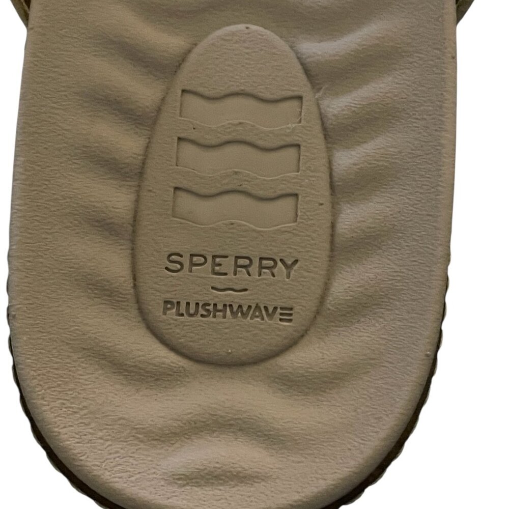 Sperry Waveside PLUSHWAVE Leather Flip Flops Blush Pink Preppy Beach Size 7 - Picture 3 of 9
